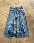 Super Baggy reversed jean Upcycled