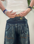 Ultra Baggy Vintage EPV Denim "Dragons" Blue
